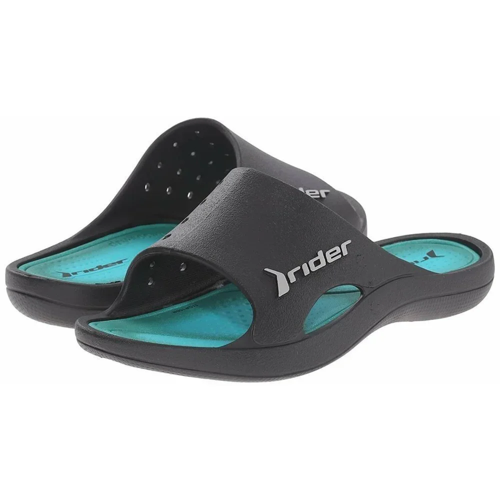 Rider Boys' Bay V Kids-K Sandal Black/Green Size 12 Medium New